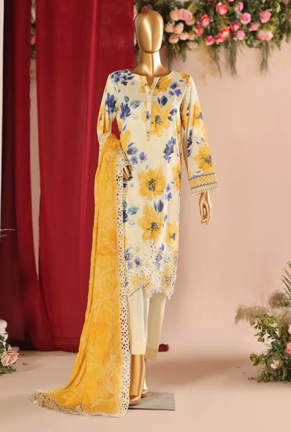 HZ Nayab Embroidered Lawn Suit Unstitched 3 Piece NPE 02 - Multi Color ...